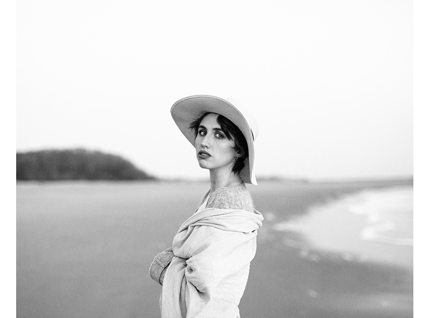 woman on beach