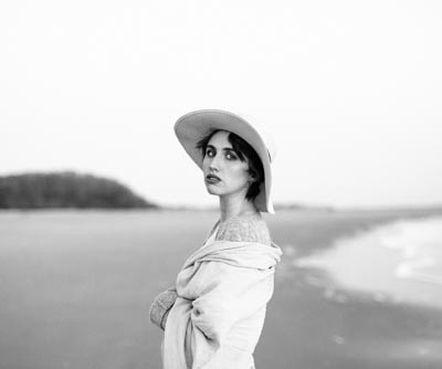 woman at beach